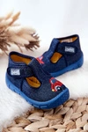 Buty Papcie Befado Samochodzik 531P099 Granatowe
