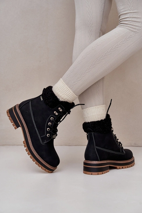 Ocieplane Trapery Damskie Big Star OO274A287 Czarne