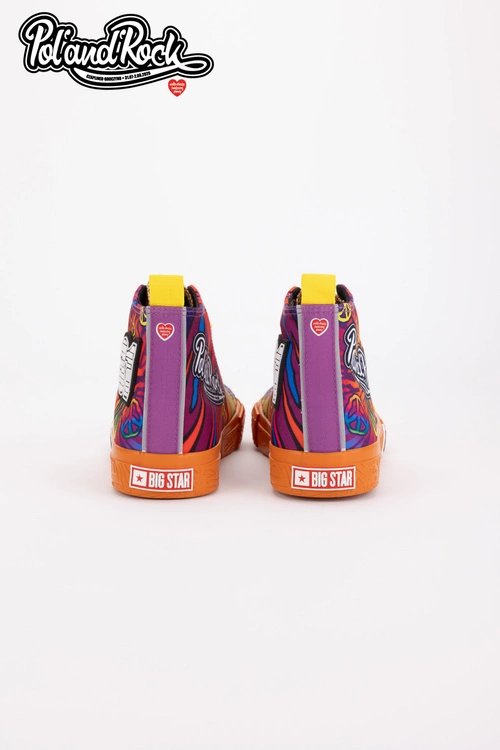 Trampki Pol'and'Rock Festival X Big Star SS174502 Pomarańczowe