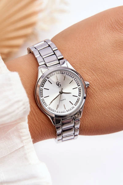 Wodoodporny Zegarek Damski GG Luxe Srebrny