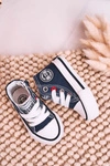 Dziecięce Wysokie Trampki Z Suwakiem BIG STAR HH374189 Granatowe