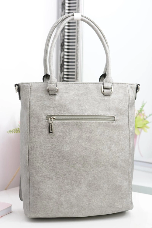 Monnari Szara Klasyczna Miejska Torba Z Nitami