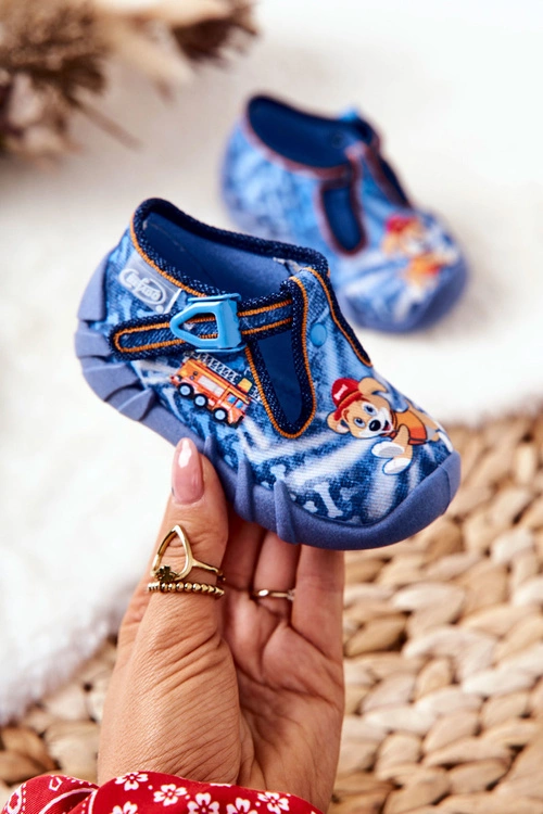 Buty Papcie Befado Piesek I Straż 110P354 Niebieskie