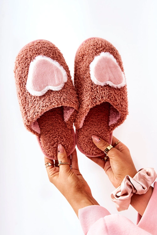 Damskie Papcie Brudny Róż Heartbeat