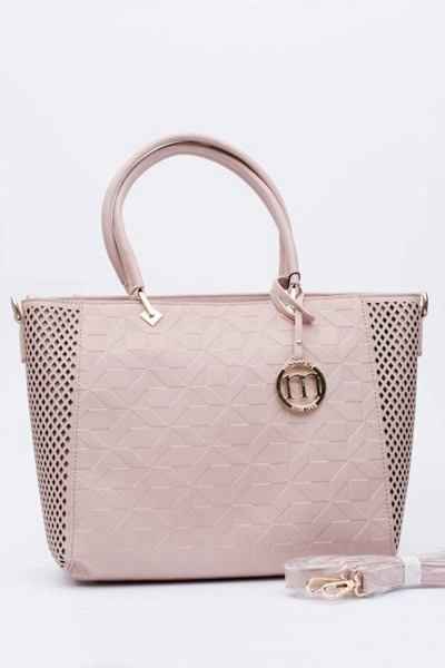Monnari Torebka Klasyczna Shopper Pudrowy Róż