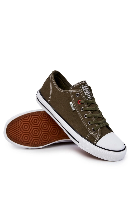 Niskie Trampki Męskie Big Star JJ174383 Khaki