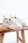 Dziecięce Buty Sportowe Sznurowane Big Star KK374222 Białe