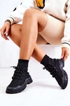 Buty Sportowe Skarpetkowe Czarne Kimberly