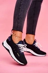 Sportowe Damskie Buty Sneakersy Czarne Pamela