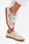 Sneakersy Damskie Daniel Lopez Just Dare SS2D4032 Zwierzęcy Wzór Beżowe