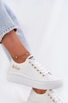 Trampki Damskie Na Platformie Lee Cooper LCW-24-44-2462L Białe