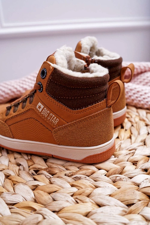 Trzewiki Dziecięce Chłopięce Big Star Kożuch Camel EE374085