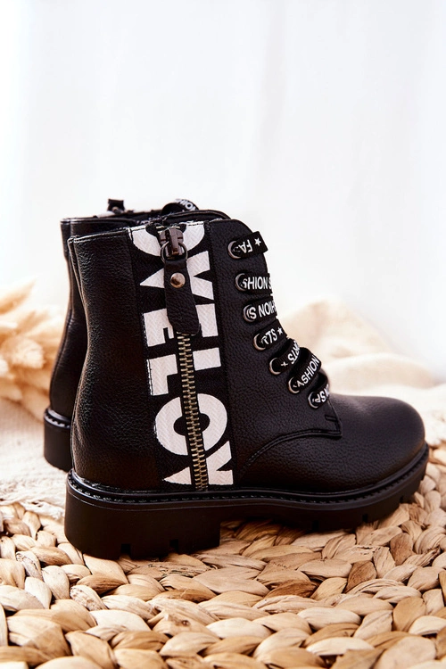 Dziecięce Botki Workery Czarne Pomeroy