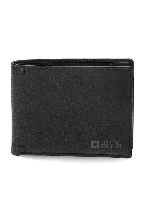 Męski Skórzany Portfel Big Star KK675004 Czarny