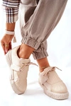 Damskie Sportowe Buty Sneakersy Beżowe Dreams