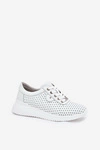 Damskie Skórzane Buty Sportowe Vinceza 79532 Białe
