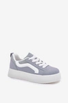 Sneakersy Damskie Na Platformie Niebieskie Tellnira