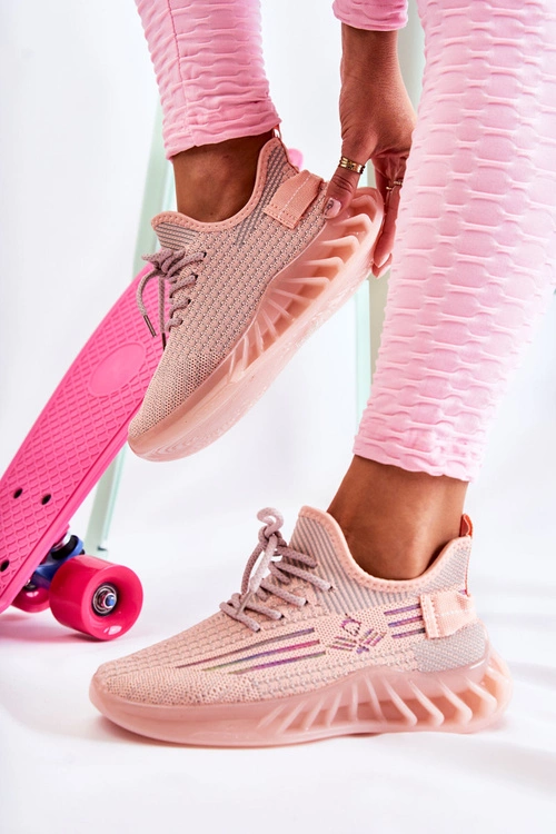 Damskie Buty Sportowe Wsuwane Różowe Hermiona