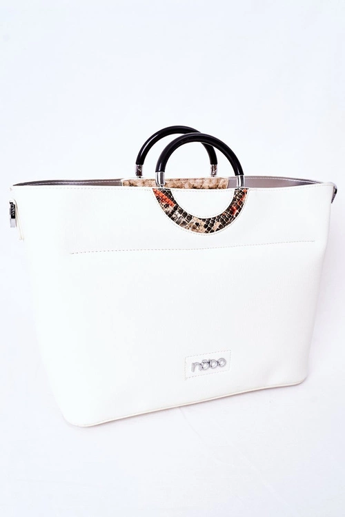 Torebka Shopper Do Ręki NOBO K3520 Biała