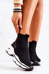 Buty Sportowe Wysoka Skarpeta Czarne Bailee