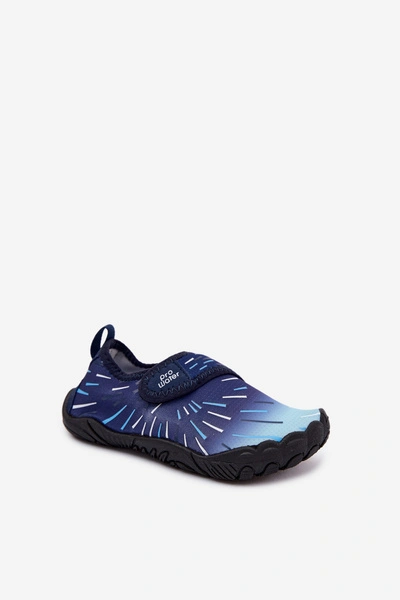 Dziecięce Buty Do Wody Na Rzep PROWATER PRO-26-48-102K Granatowe