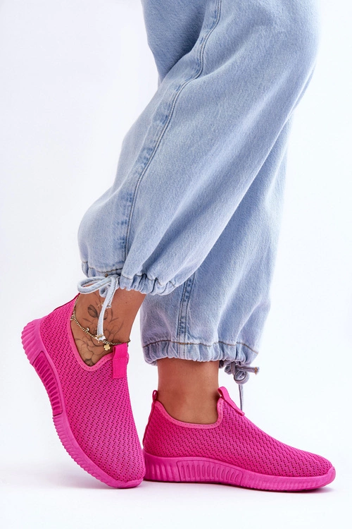 Klasyczne Wsuwane Buty Sportowe Fuksja Frankie