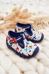 Buty Papcie Befado Samoloty 110P463 Biało-Granatowe