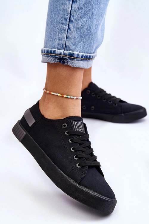 Damskie Niskie Trampki Big Star LL274038 Czarne