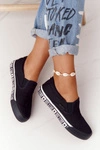 Damskie Tenisówki Slip-on Big Star HH274012 Czarne