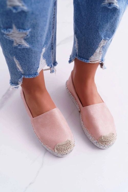 Espadryle Damskie Różowe Carian