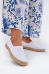 Damskie Espadryle Z Plecionką Vinceza 13624 Białe
