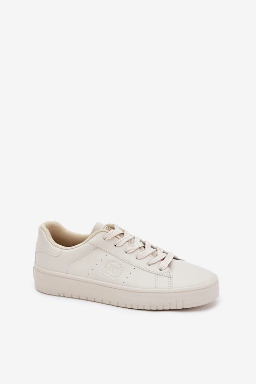 Niskie Trampki Damskie Z Eko Skóry Big Star NN274578 Beżowe