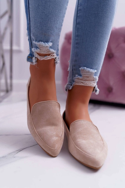 Damskie Mokasyny Lu Boo Beżowe Magnus