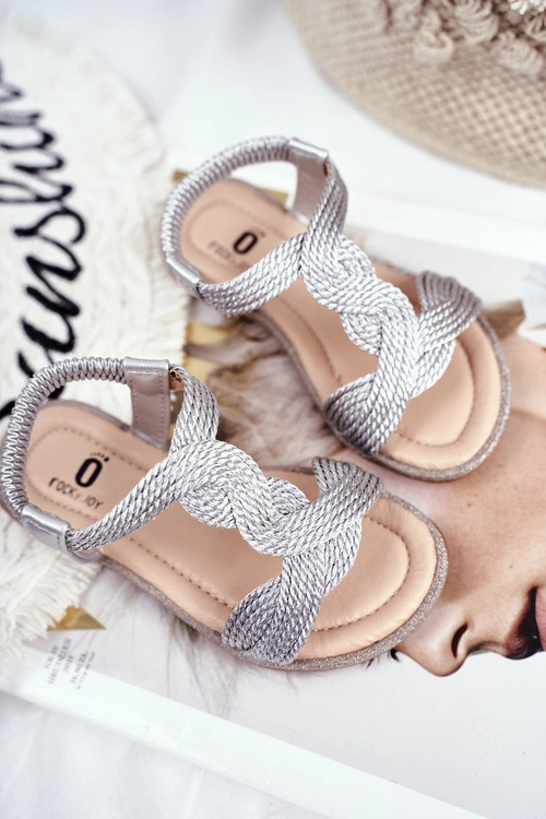 Dziecięce Sandały Srebrne Lamado