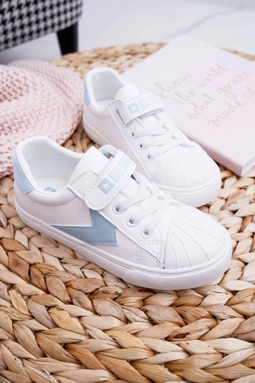 Sportowe Dziecięce Big Star Na Rzepy Białe FF374120