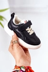 Dziecięce Sportowe Buty Sneakersy Czarne Runner