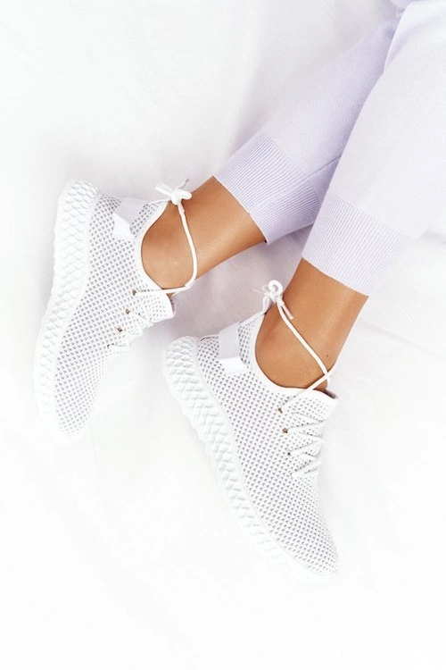 Damskie Sportowe Buty Slip-on Białe Run Away