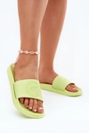 Damskie Klapki 4FMM00FFLIF045-45S Limonkowe