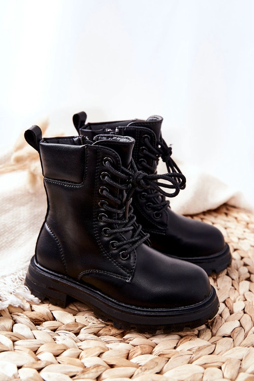 Klasyczne Dziecięce Botki Na Suwak Czarne Clarika