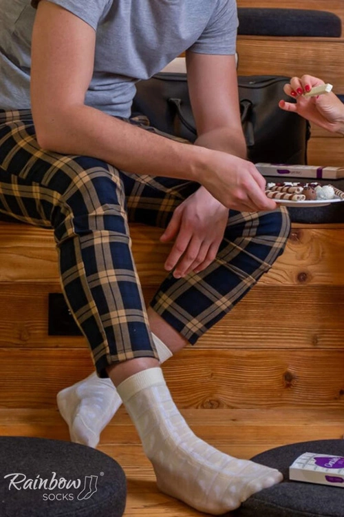 Skarpetki Rainbow Socks Biała Czekolada 1 Para