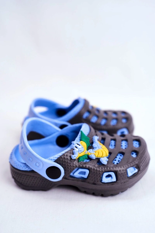 Klapki Dziecięce Piankowe Kroksy Czarne Small Dragon