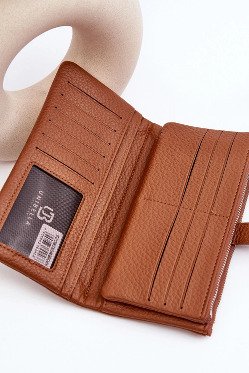 Damski Pojemny Portfel Brązowy Aenima