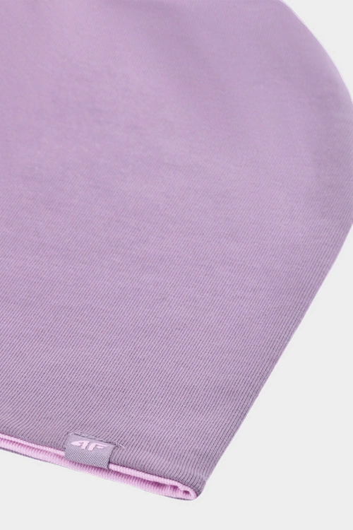 Dwustronna Czapka Dziecięca Beanie 4F 4FJWAW24ACAPU449-54S Różowa