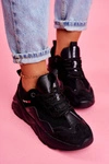 Damskie Sportowe Obuwie Sneakersy Big Star Czarne FF274959