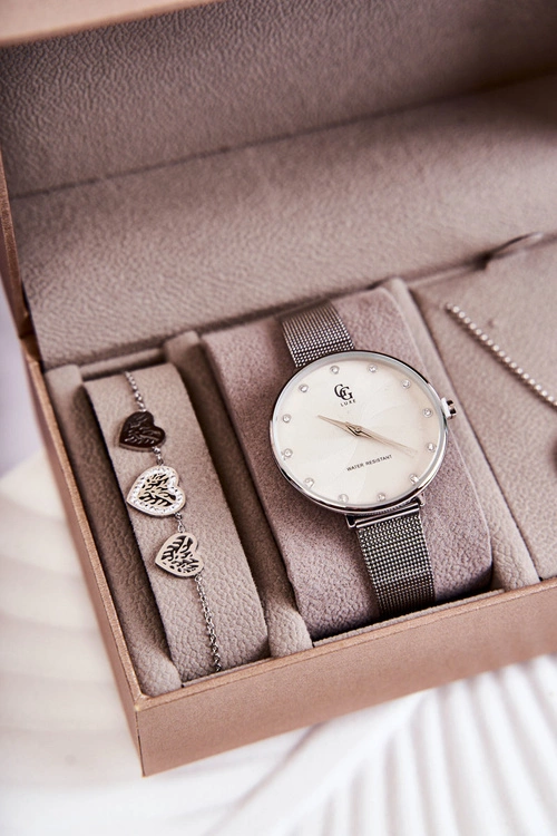 Zestaw Zegarek I Biżuteria GG Luxe Srebro