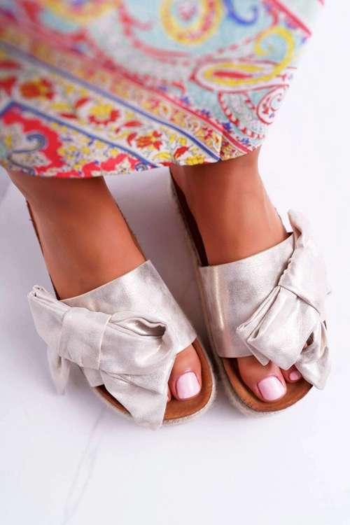 Klapki Damskie Vices Złote 6275