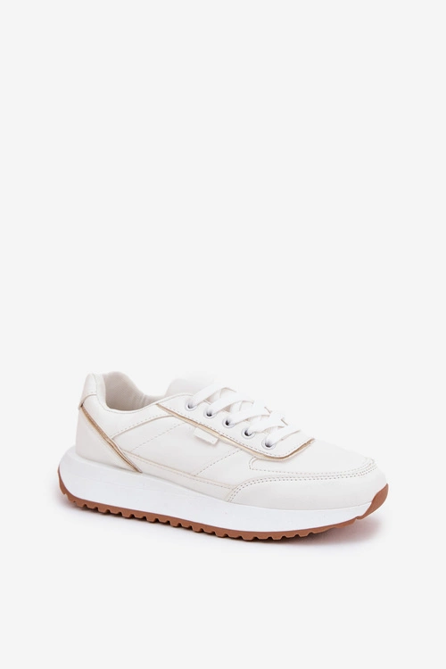 Buty Sportowe Damskie Na Platformie Białe Nevliese