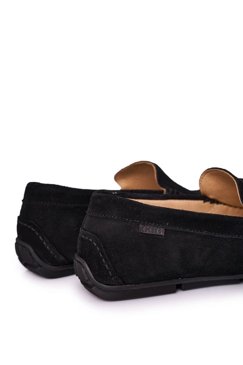 Zamszowe Casualowe Mokasyny GOE HH1N4080 Czarne