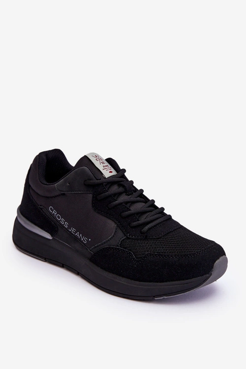 Męskie Buty Sportowe Cross Jeans LL1R4053 Czarne