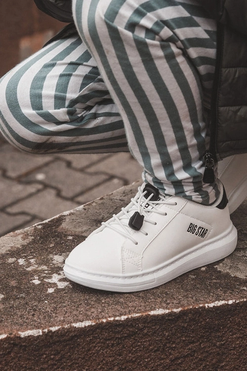Dziecięce Sportowe Buty Big Star JJ374069 Biało-Czarne